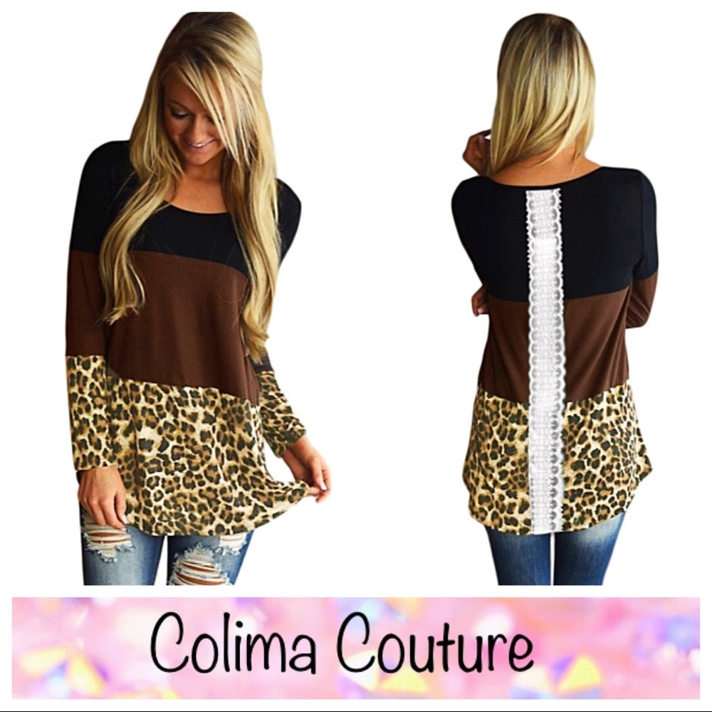 LAST ONE!  SALE! Leopard flowey Tunic